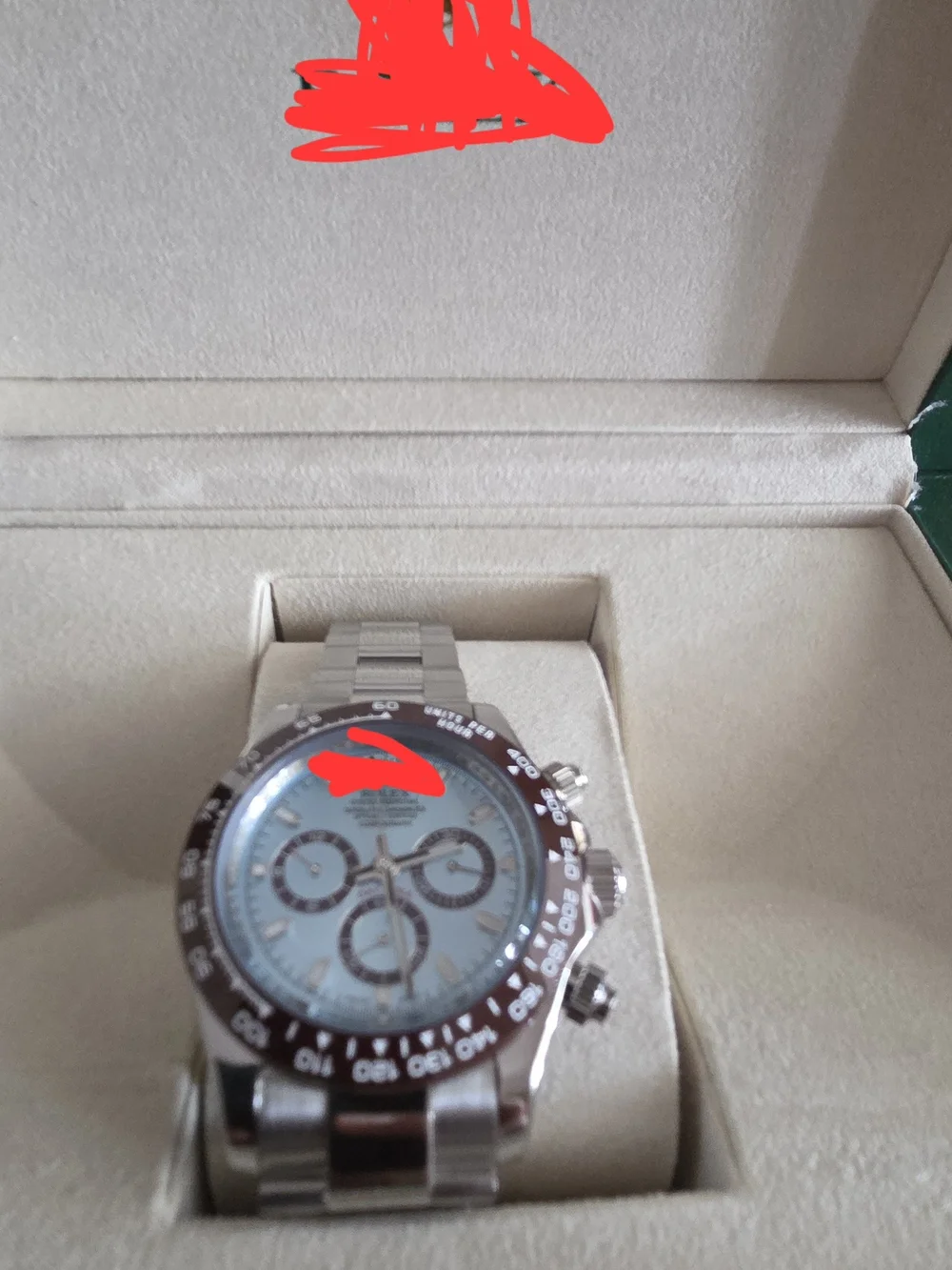 Cosmograph Daytona 40mm Platinum Icy Blue Dial Chestnut Watch